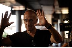 Adagio, una foto dal set del regista Stefano Sollima