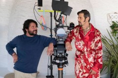 Gli idoli delle donne, Claudio Gregori e Pasquale Petrolo sul set del film