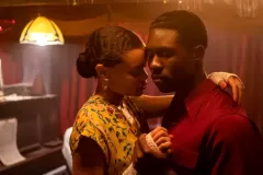 Gli Stati Uniti contro Billie Holiday, Andra Day e Trevante Rhodes in una scena del film