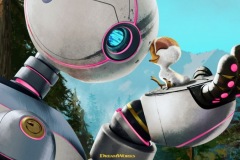 Il robot selvaggio, la locandina italiana del film d'animazione