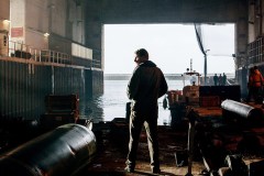 Kursk, Matthias Schoenaerts in un momento del film di Thomas Vinterberg