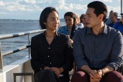 Past Lives, Greta Lee e Teo Yoo durante una scena del film