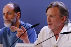 Queer, Luca Guadagnino e Daniel Craig durante la conferenza stampa a Venezia 81