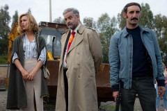 Una commedia pericolosa, Fortunato Cerlino, Gabriella Pession e Giuseppe Lo Piccolo in una scena del film