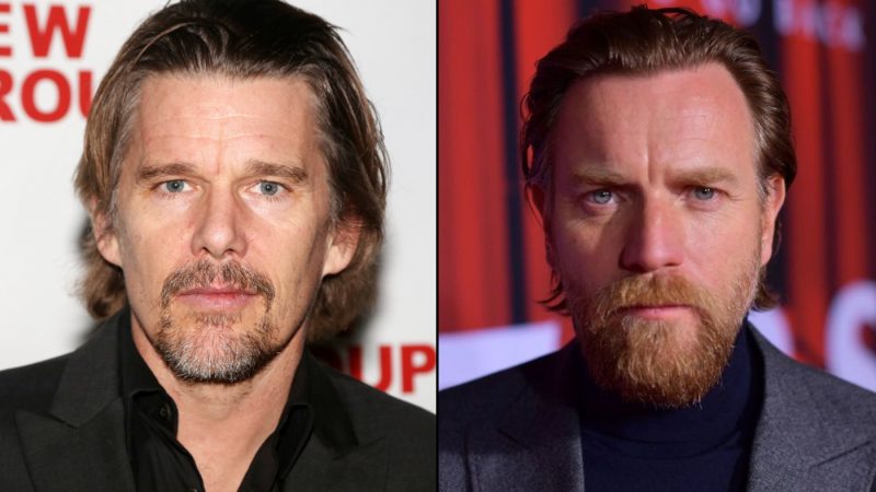 ETHAN HAWKE ED EWAN MCGREGOR FRATELLASTRI NEL FILM RAYMOND AND RAY