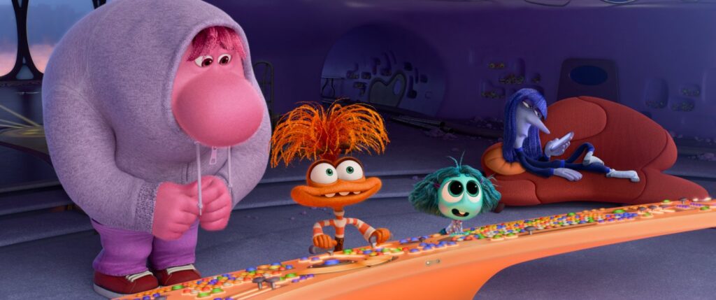 Inside Out 2, una scena del film d'animazione