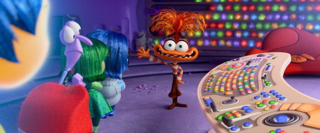 Inside Out 2, una scena del film animato