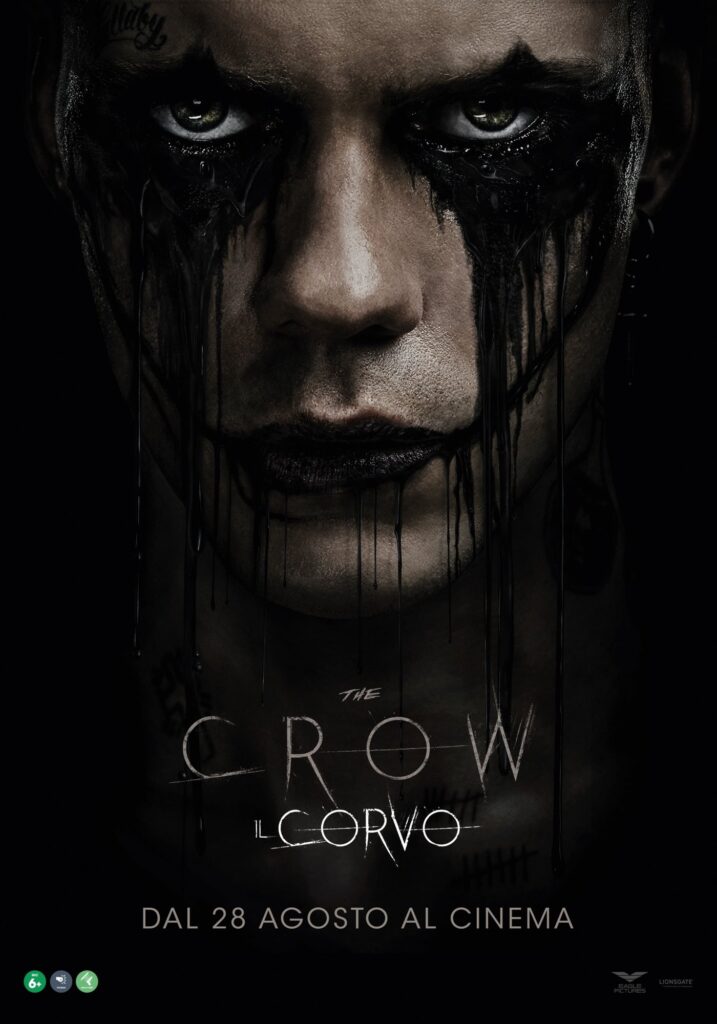 The Crow - Il corvo, la locandina italiana del film