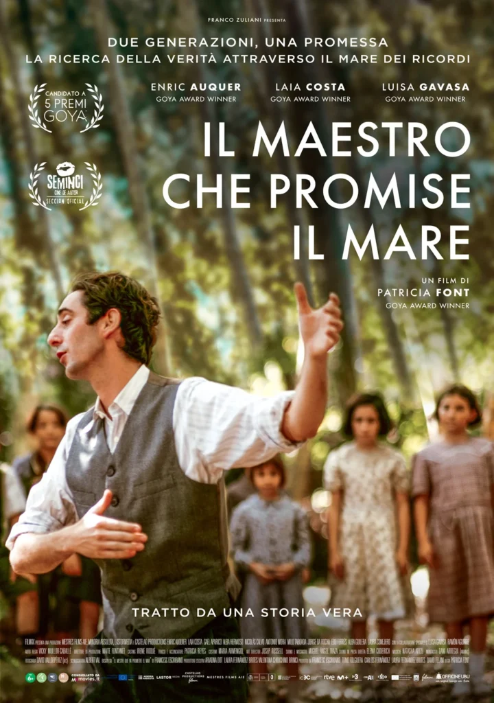 Il maestro che promise il mare, la locandina italiana del film