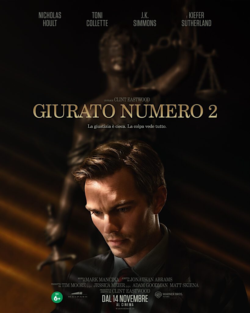 Giurato numero 2, la loncandina italiana del film di Clint Eastwood