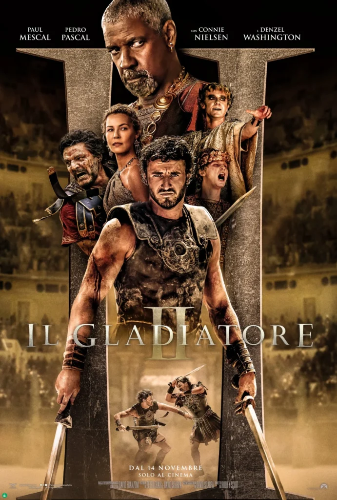 Il gladiatore II, la locandina italiana del film